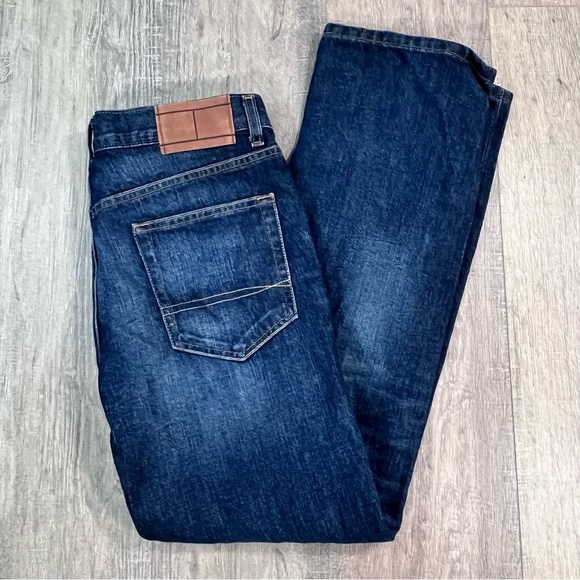 Tommy Hilfiger Dark Wash Straight Leg Jeans Men's 29/30 - Picture 1 of 9